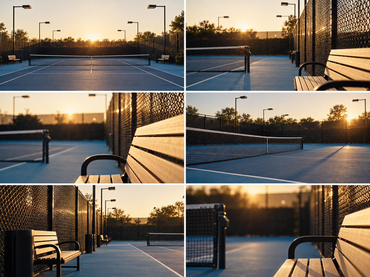 Court and morning-light exploration